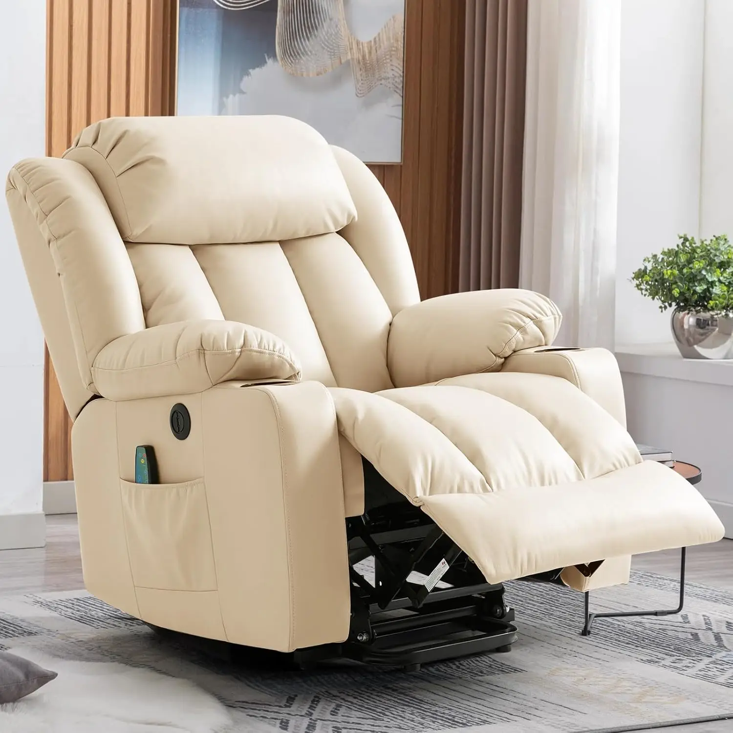 Power Lift Recliner Chair for Elderly, Electric Recliner Chairs for Adults with Massage and Heat, Cup Holders,, Customized